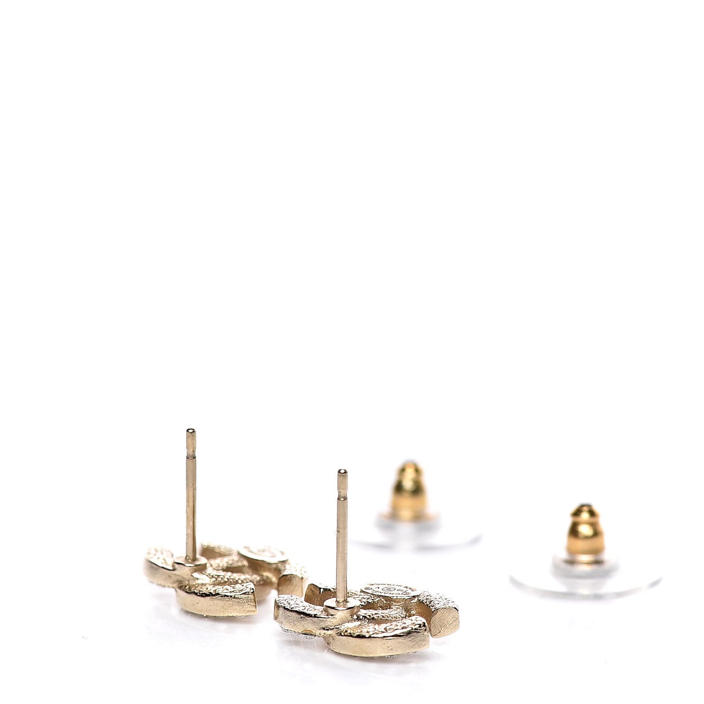 Crystal CC Earrings Gold