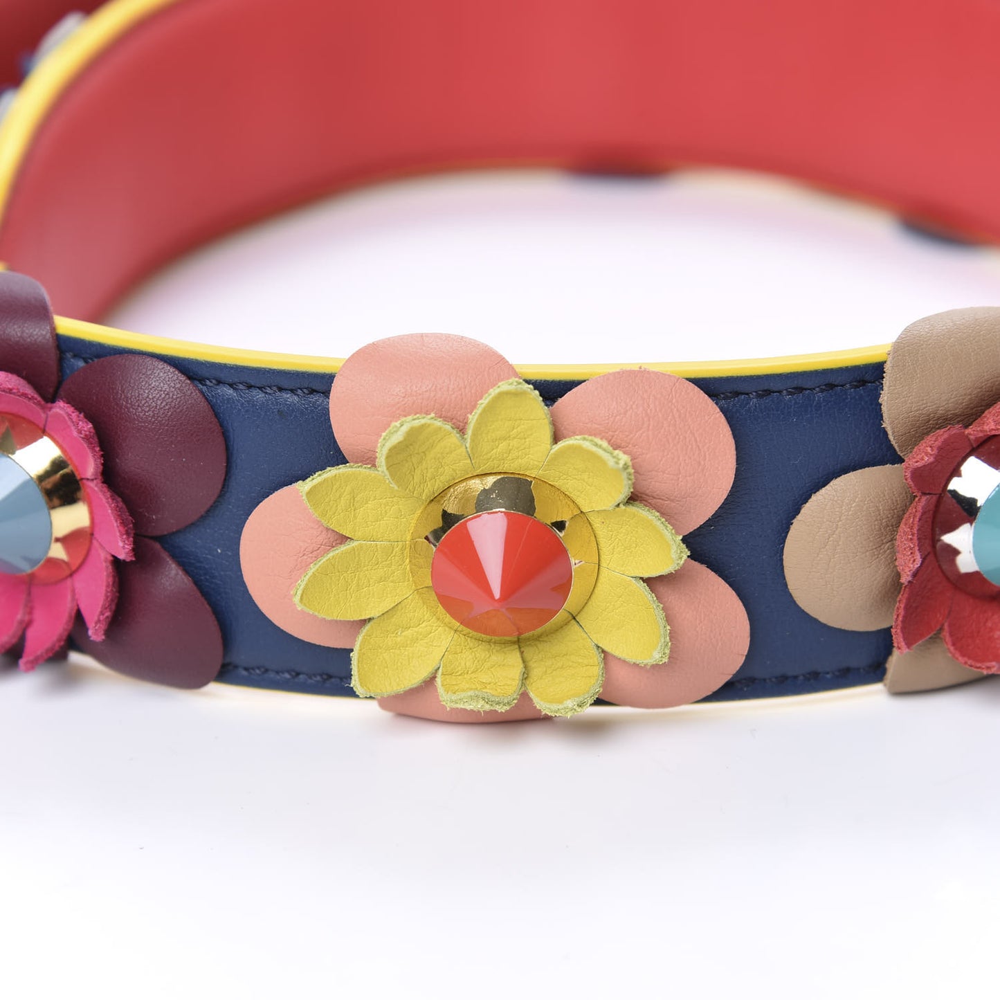 Vitello Dolce Flowerland Studded Strap You Blue Corallo Multicolor