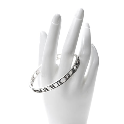 Tiffany Sterling Silver Narrow Atlas Open Bangle Bracelet 2 of 5