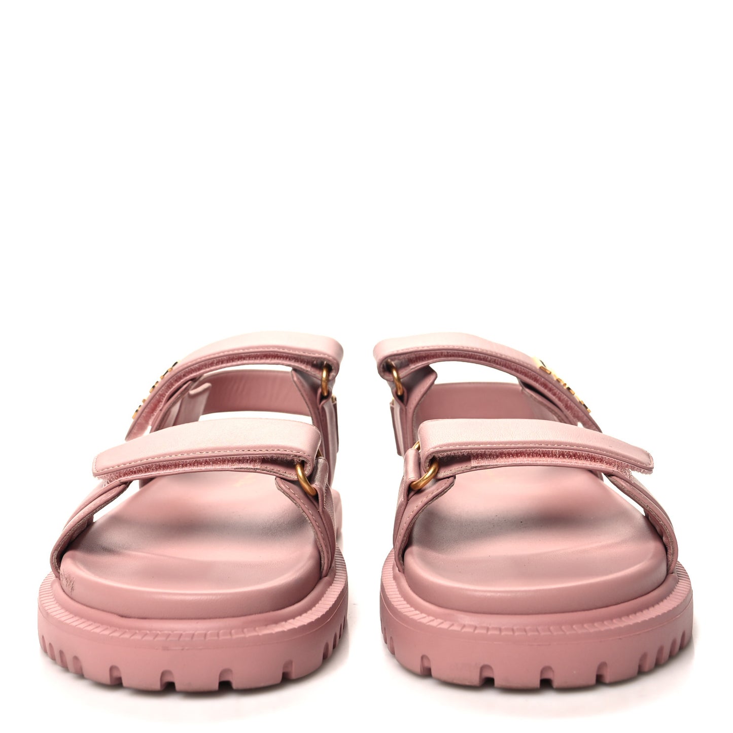 Lambskin Dioract 10mm Sandals 39.5 Pink