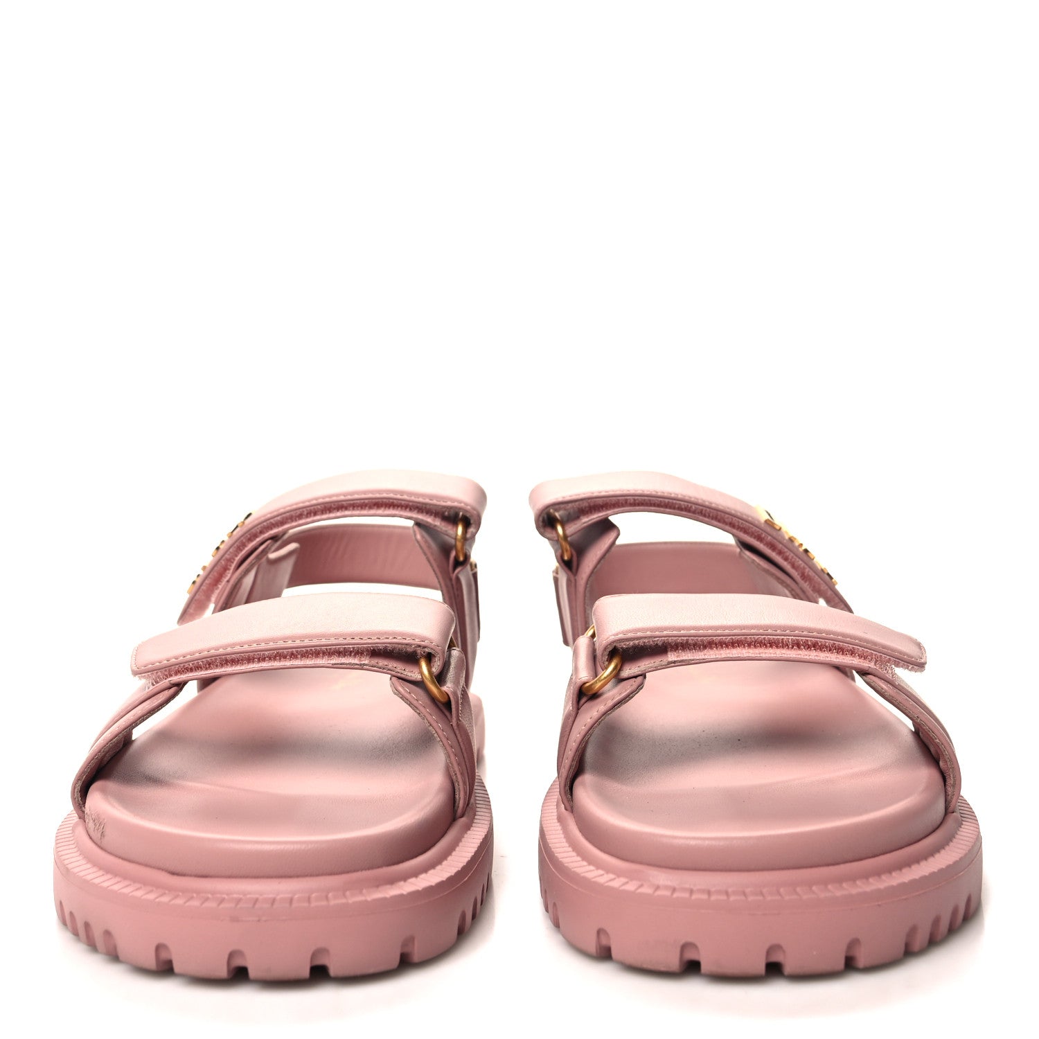 Christian Dior Lambskin Dioract 10mm Sandals 39.5 Pink 2 of 8