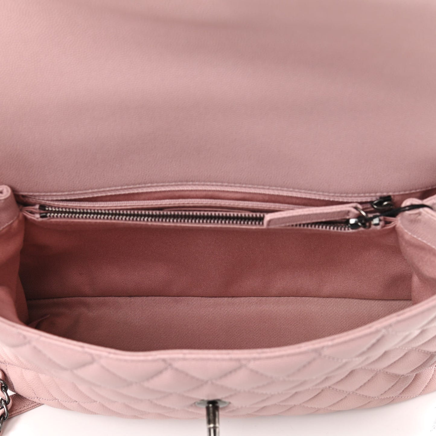 Caviar Quilted Medium Coco Handle Flap Light Pink