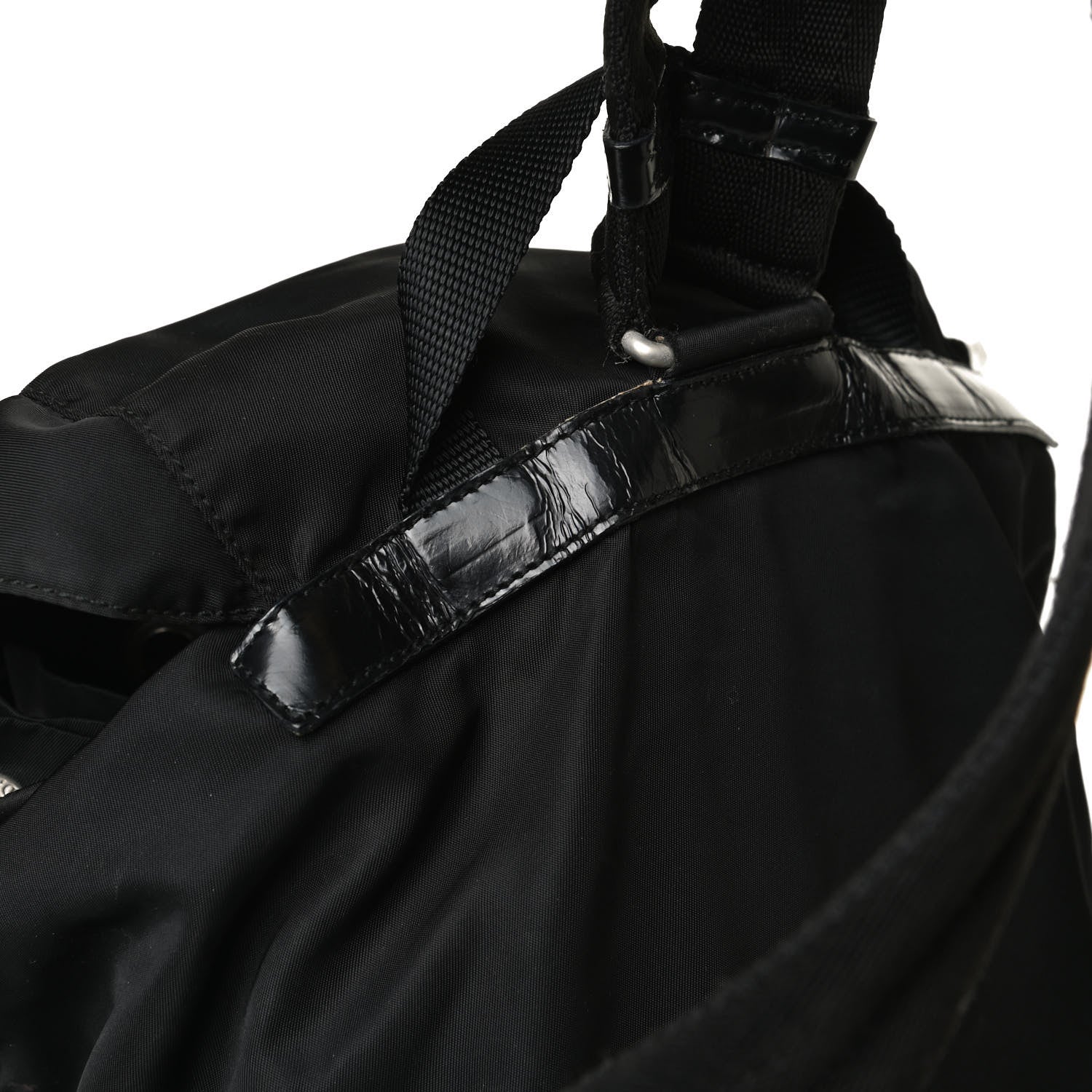 Prada Tessuto Nylon Small Backpack Black 13 of 18