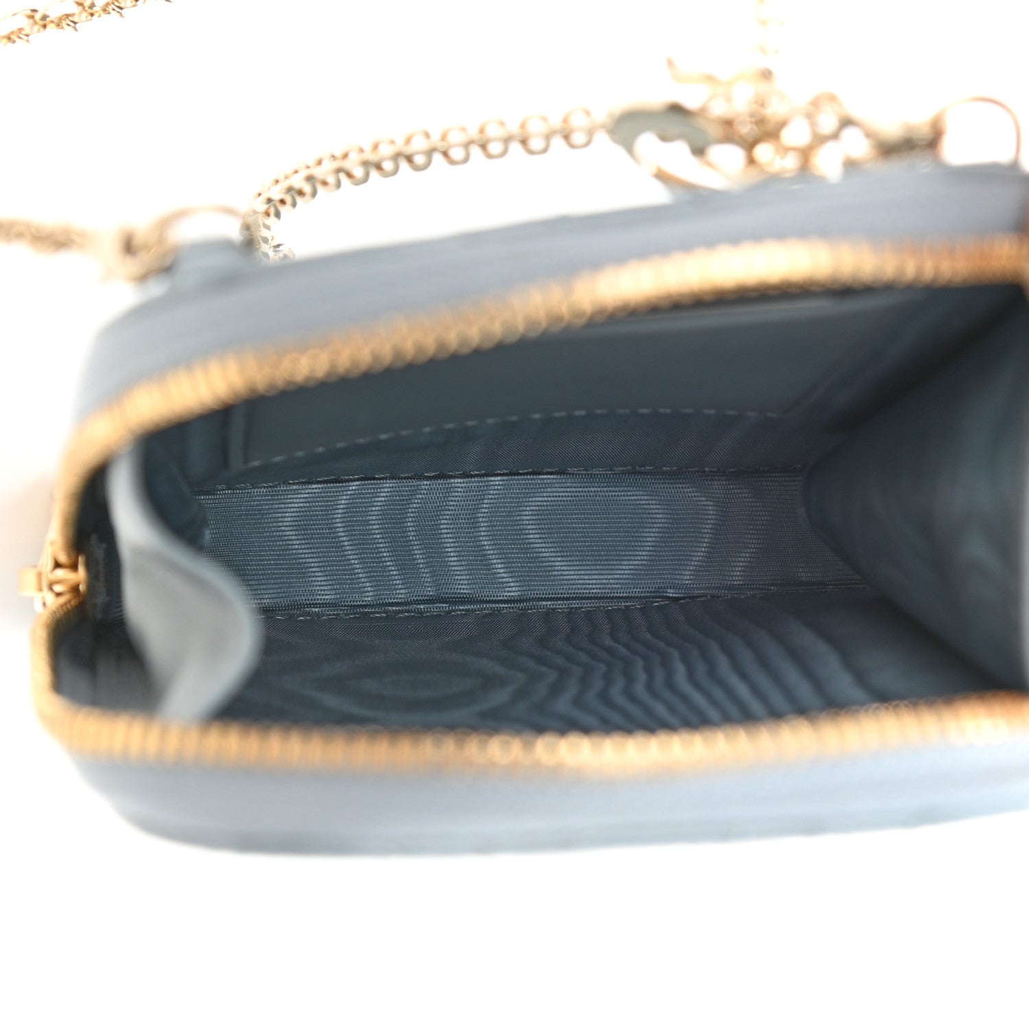 Christian Dior Patent Cannage Lady Dior Phone Holder Cloud Blue 5 of 10