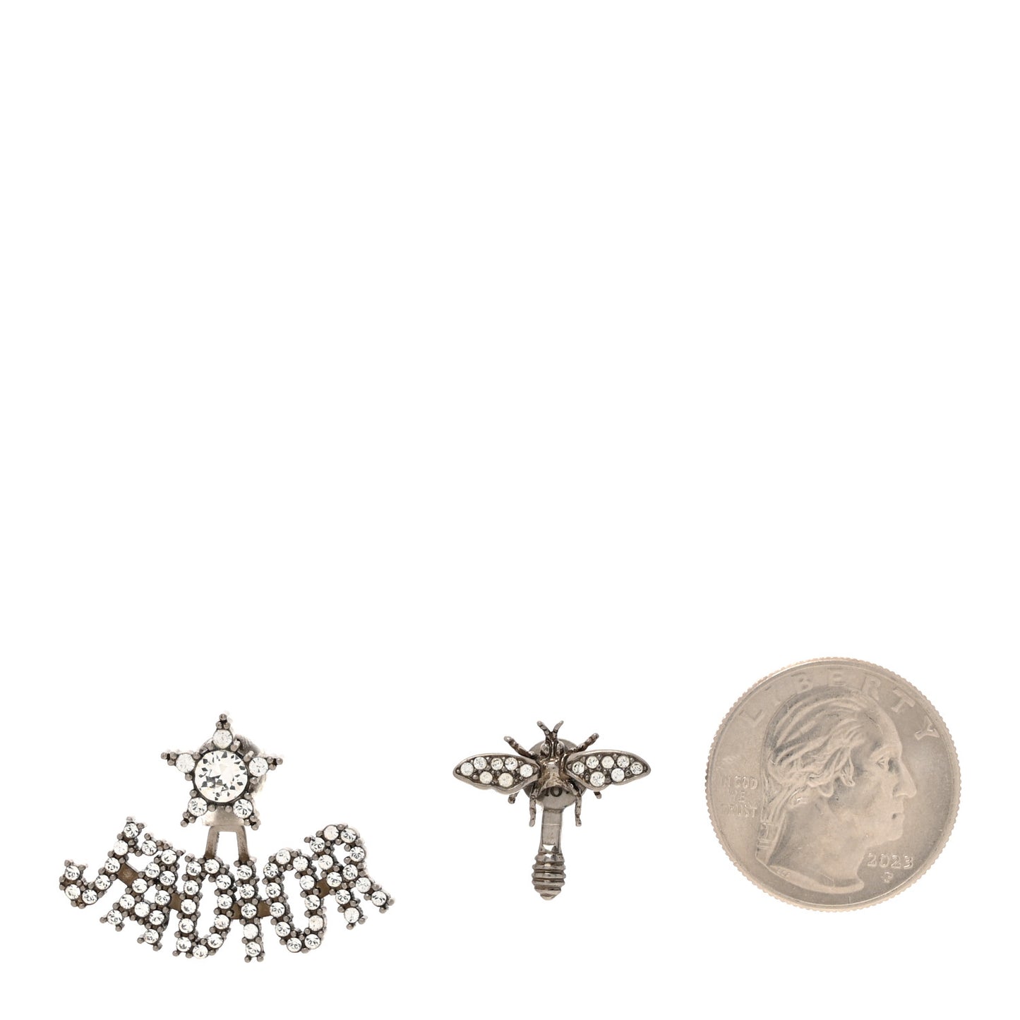 Palladium Crystal J'adior Earrings