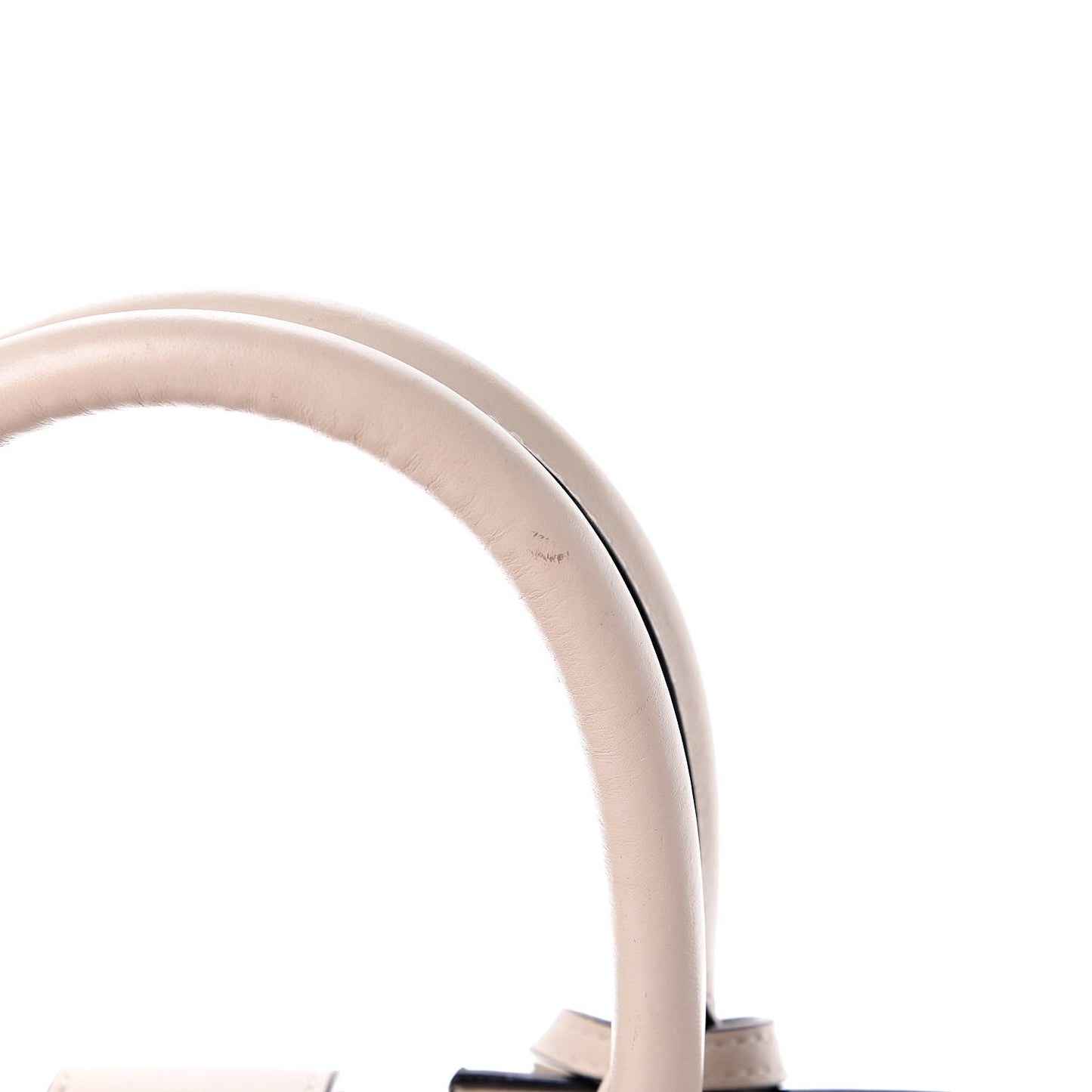 Calfskin Small Monogram Cabas Dove White