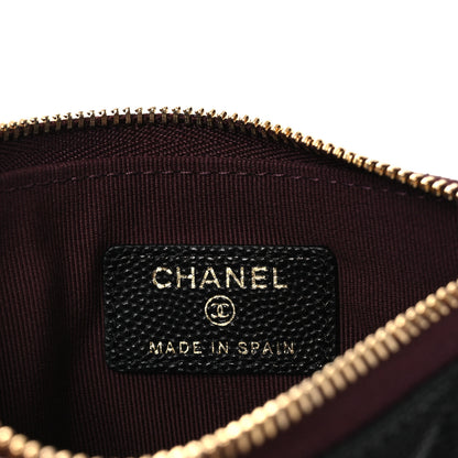 Chanel Caviar Quilted Small Cosmetic Case Black 6 of 8