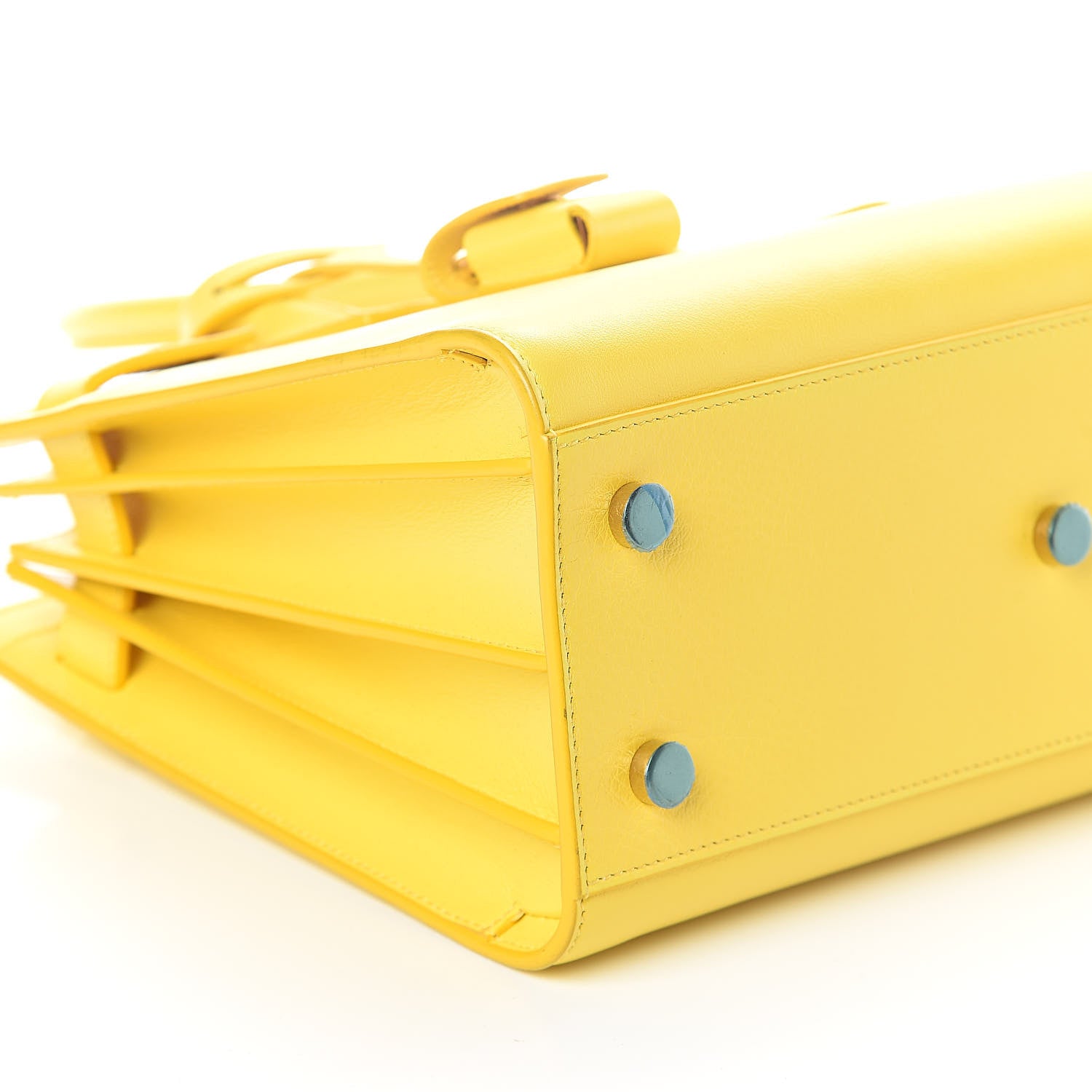 Saint Laurent Calfskin Baby Sac De Jour Yellow 8 of 9