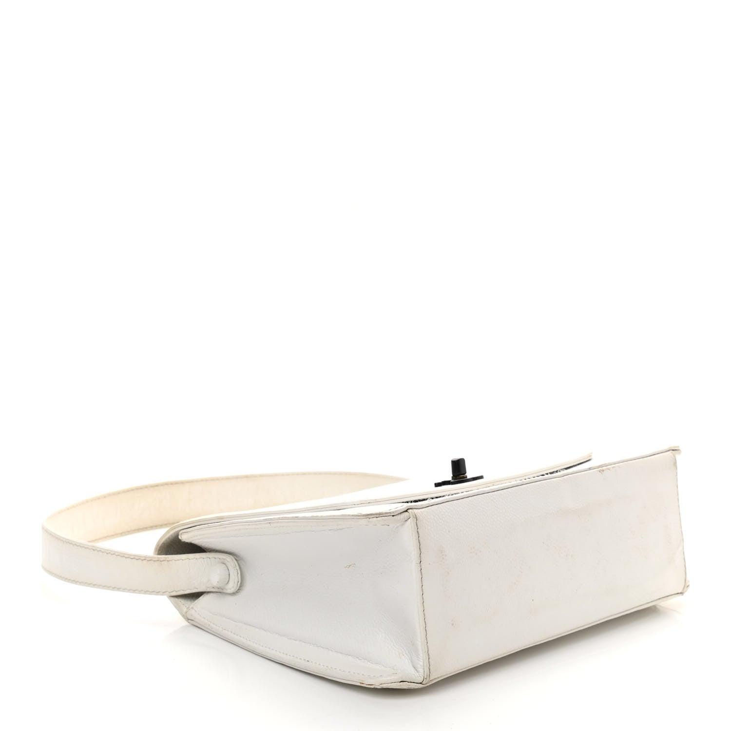 Chanel Caviar Quilted Flap Shoulder Bag White 4 of 14