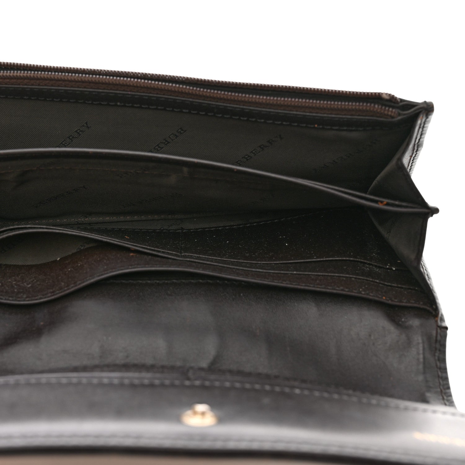 Burberry Haymarket Check Penrose Continental Wallet Brown 6 of 14