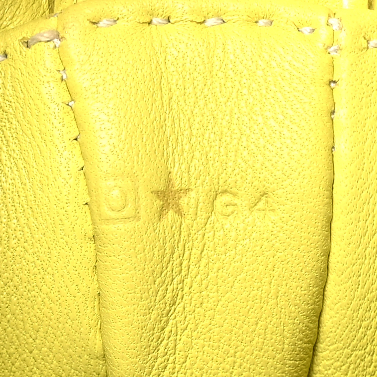 Hermes Lambskin Clou De Selle Pouch Sulphur 6 of 9