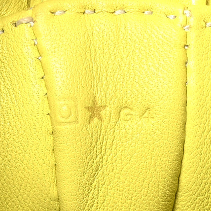 Hermes Lambskin Clou De Selle Pouch Sulphur 6 of 9