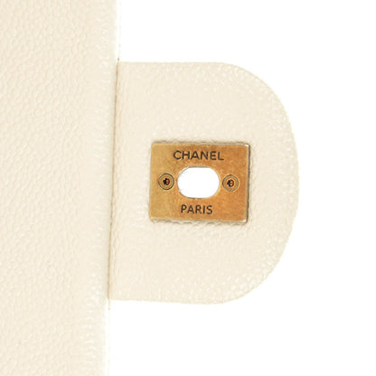 Chanel Crumpled Grained Calfskin Coco Pleats Messenger Flap Ivory 6 of 8