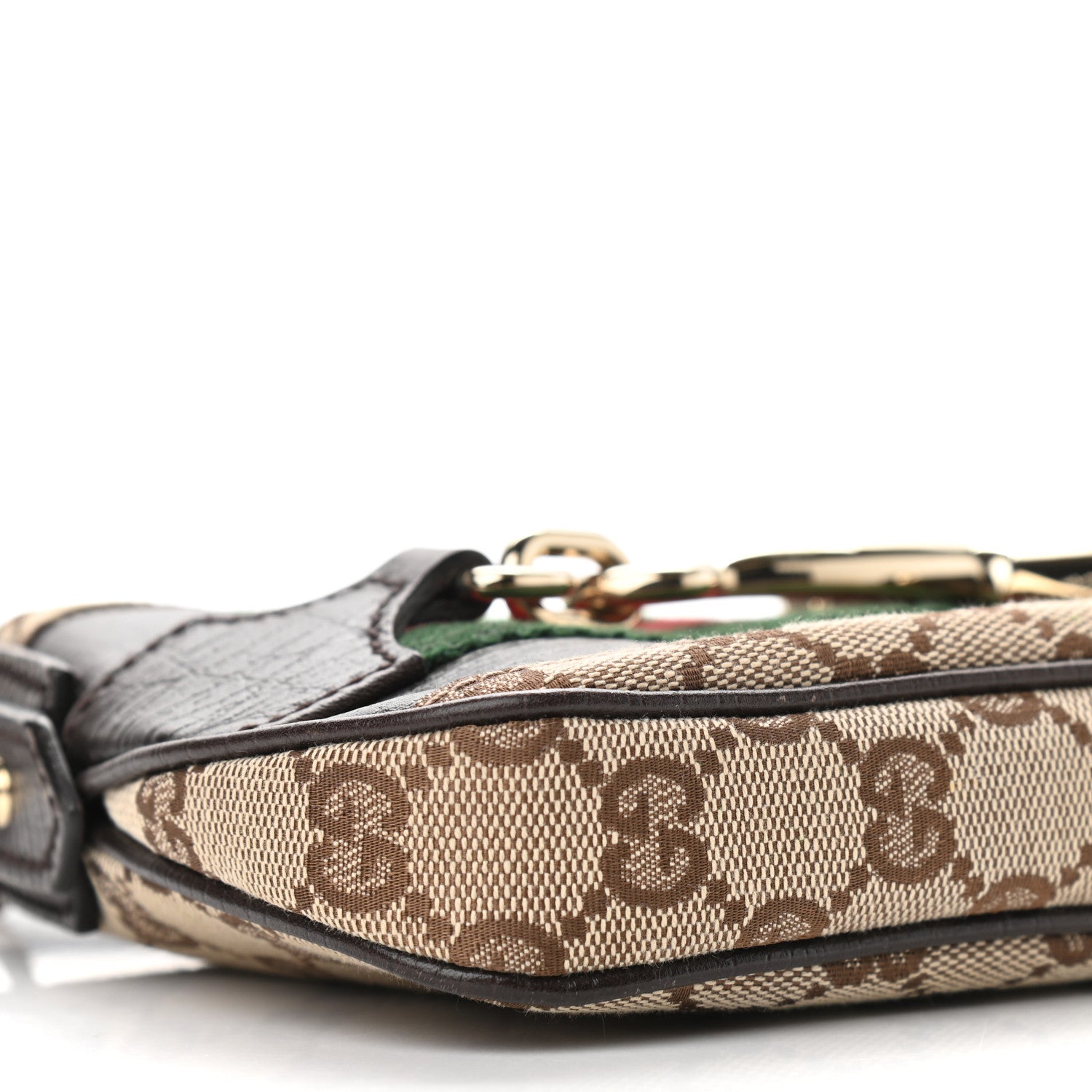 Gucci Monogram Hasler Pochette Brown 9 of 11