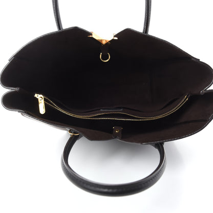 Louis Vuitton Calfskin Monogram Kimono Tote PM Black 5 of 9