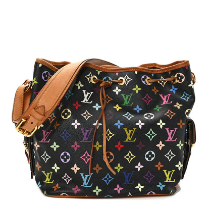 Louis Vuitton Monogram Multicolor Petit Noe Black 1 of 12