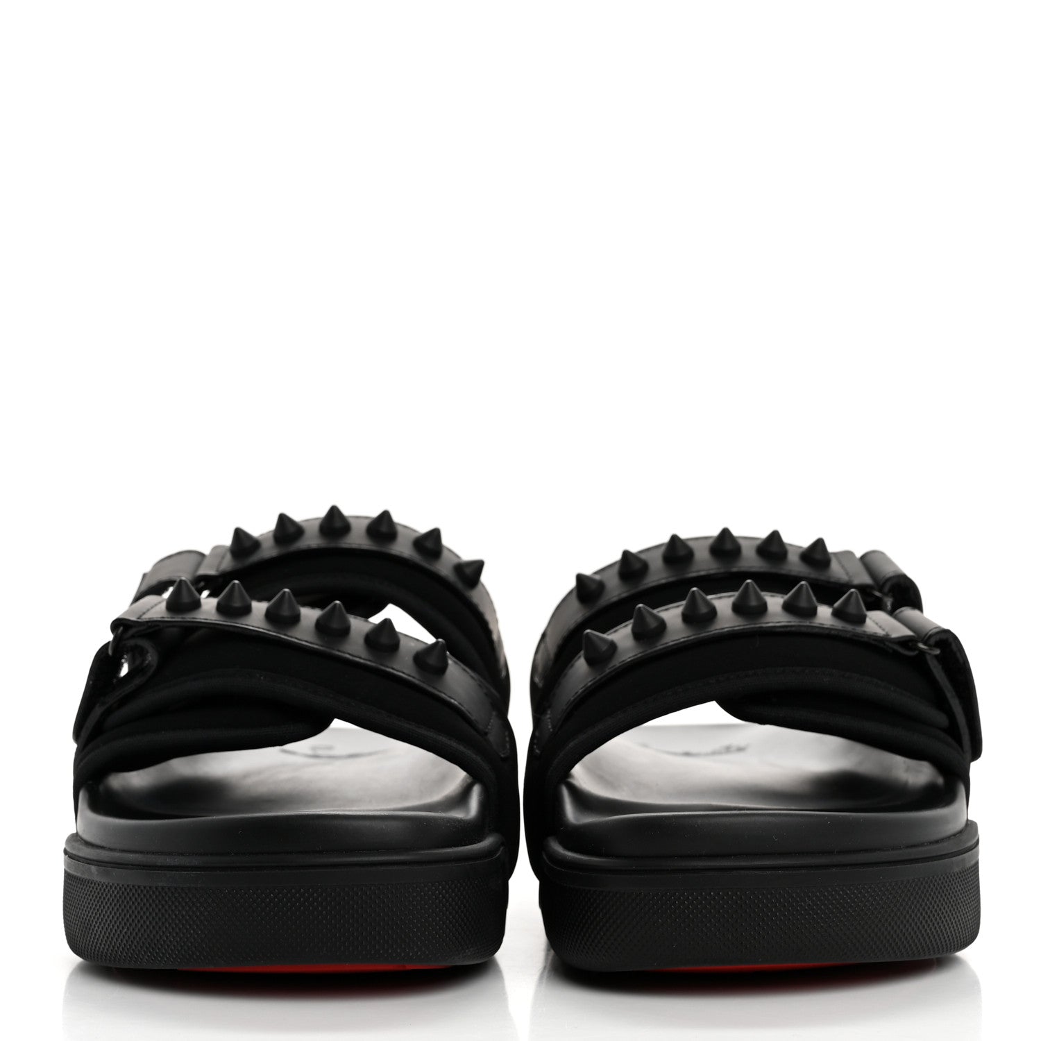 Christian Louboutin Daddy Pool Spike Sandals 38 Black 3 of 11