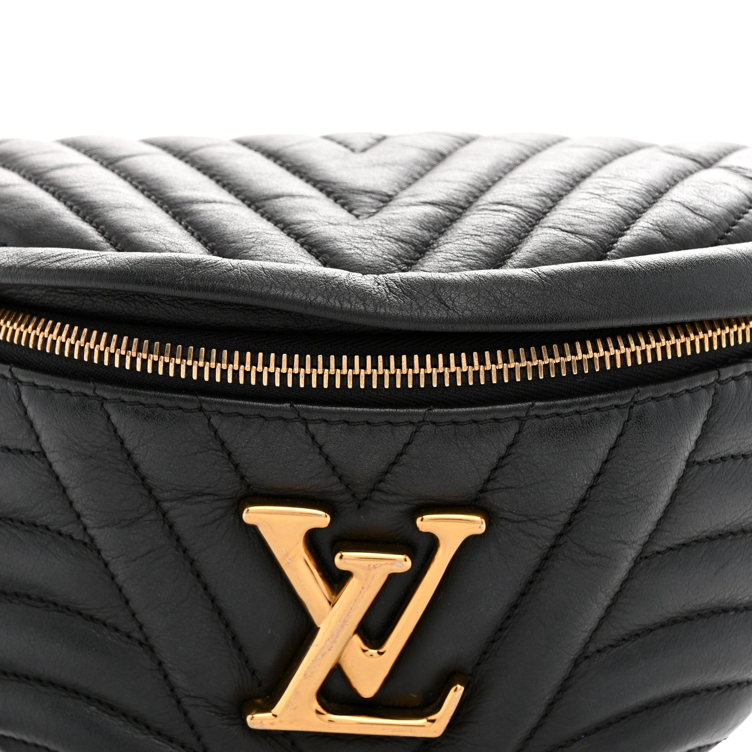 Louis Vuitton Calfskin Quilted New Wave Bumbag Black 8 of 13