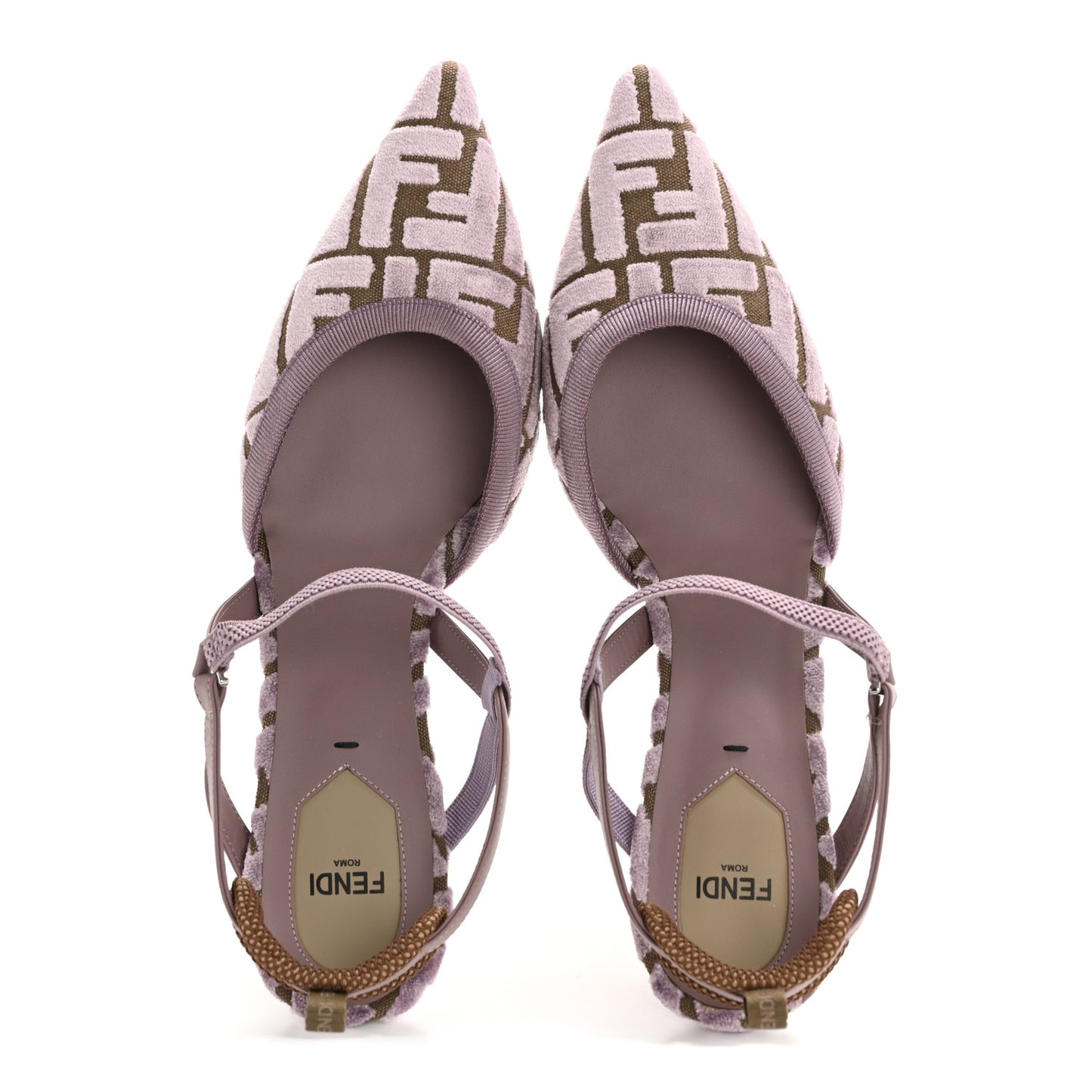 Vitello Grace Velluto FF Colibri 55mm Slingback Pumps 40 Dusty Mauve