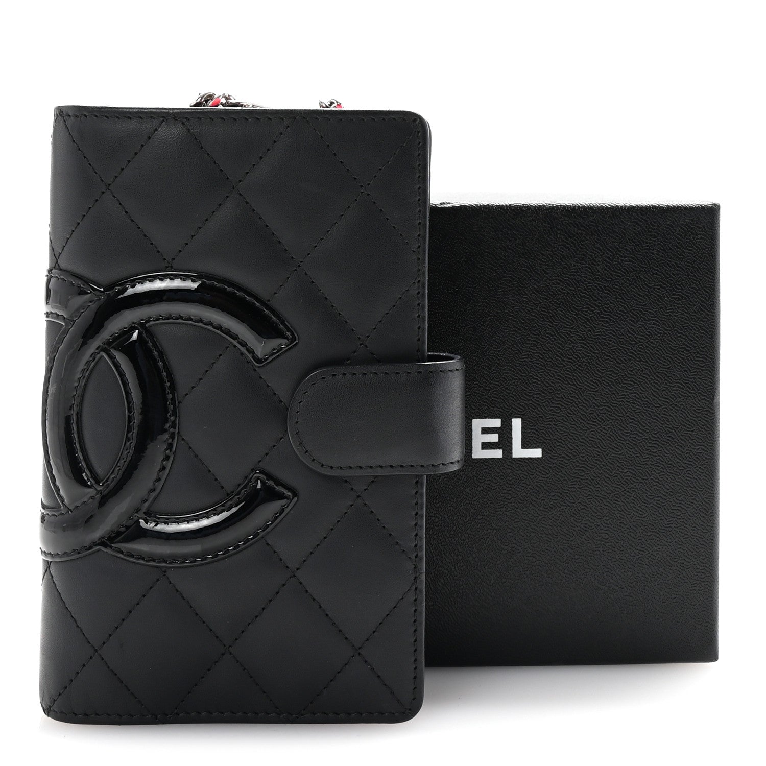 Chanel Calfskin Cambon Zipped Pocket Wallet Black 9 of 9