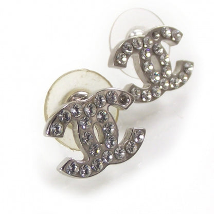 Chanel Crystal CC Logo Rhinestone Earrings 1 of 5
