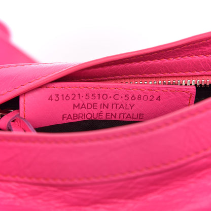 Balenciaga Agneau Classic Silver Hardware S City Rose Fluo 7 of 9