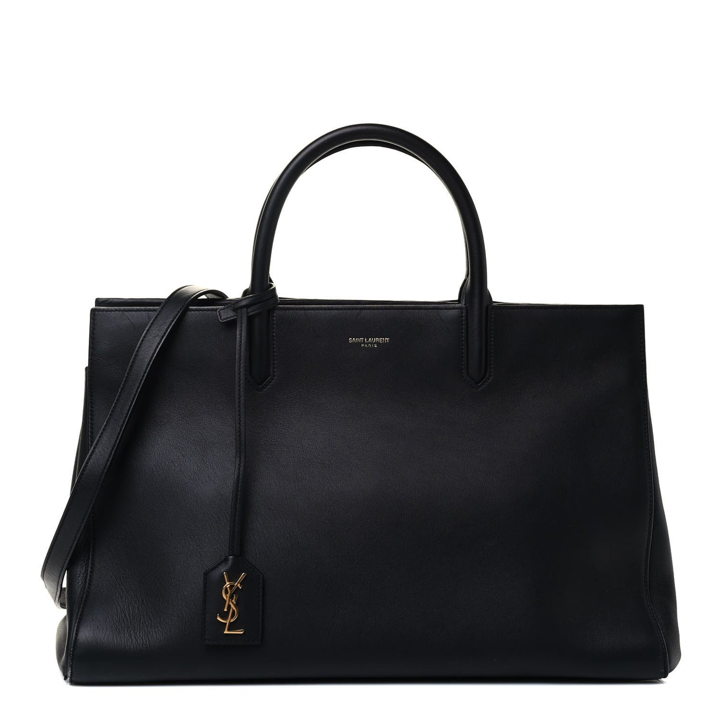 Calfskin Medium Rive Gauche Cabas Black