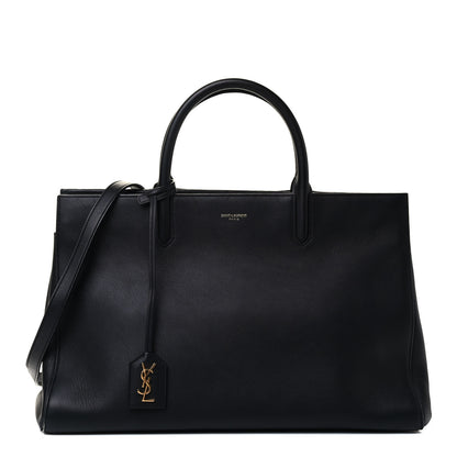 Saint Laurent Calfskin Medium Rive Gauche Cabas Black 1 of 4