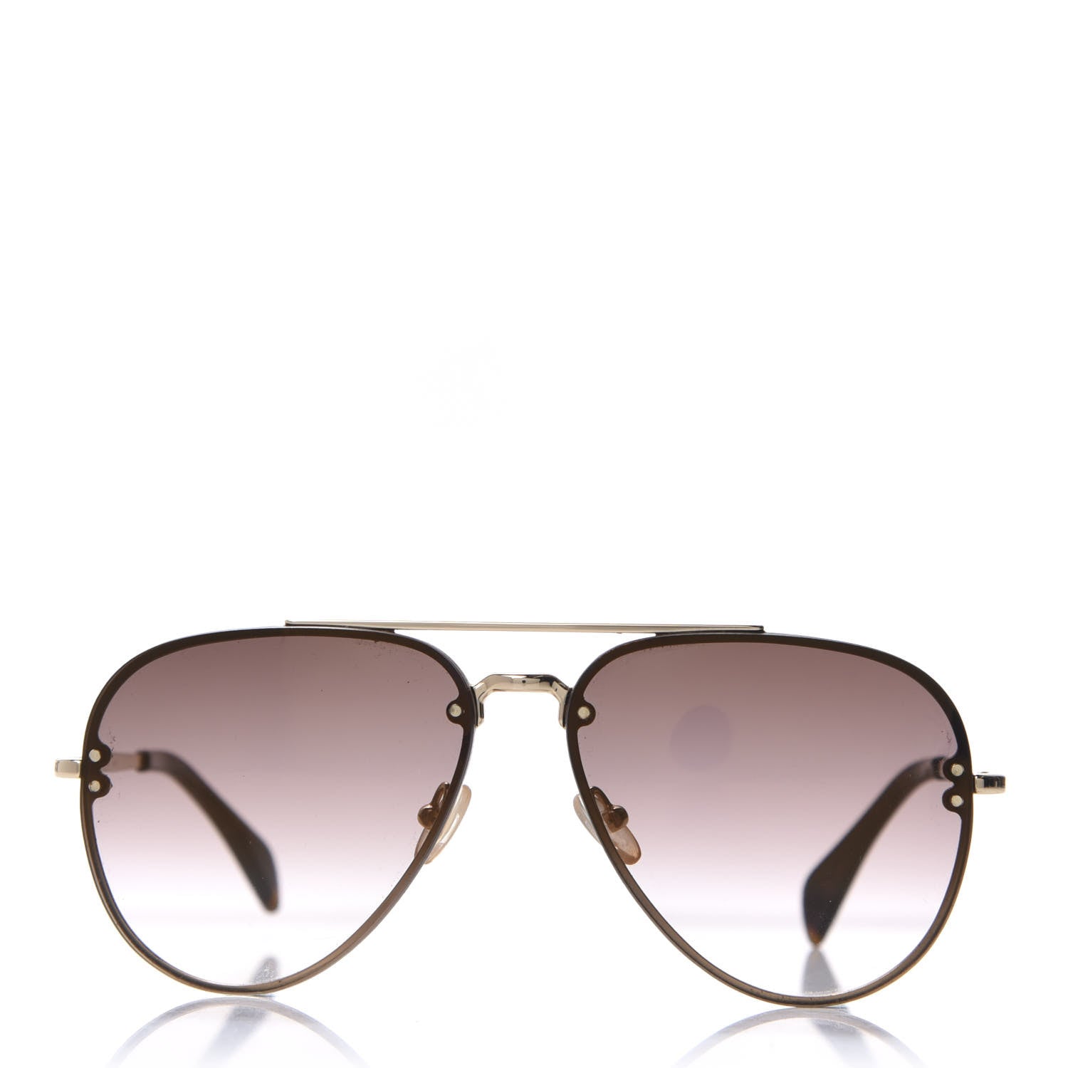 Celine Mirror Aviator Sunglasses CL 41392/S Gold Grey 3 of 7
