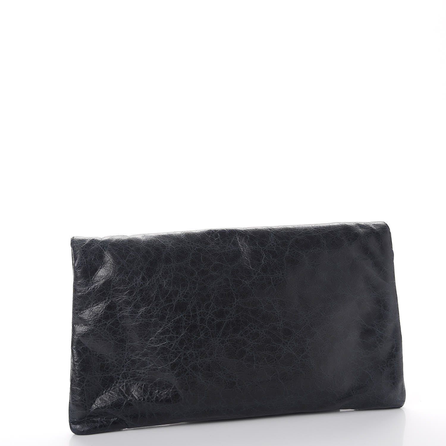 Balenciaga Agneau Giant 12 Rose Gold Hardware Envelope Clutch Dark Night 3 of 7