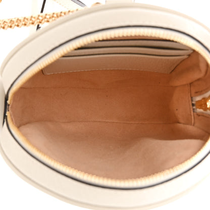 Gucci Textured Calfskin Web Mini Ophidia Round Backpack Mystic White 5 of 10