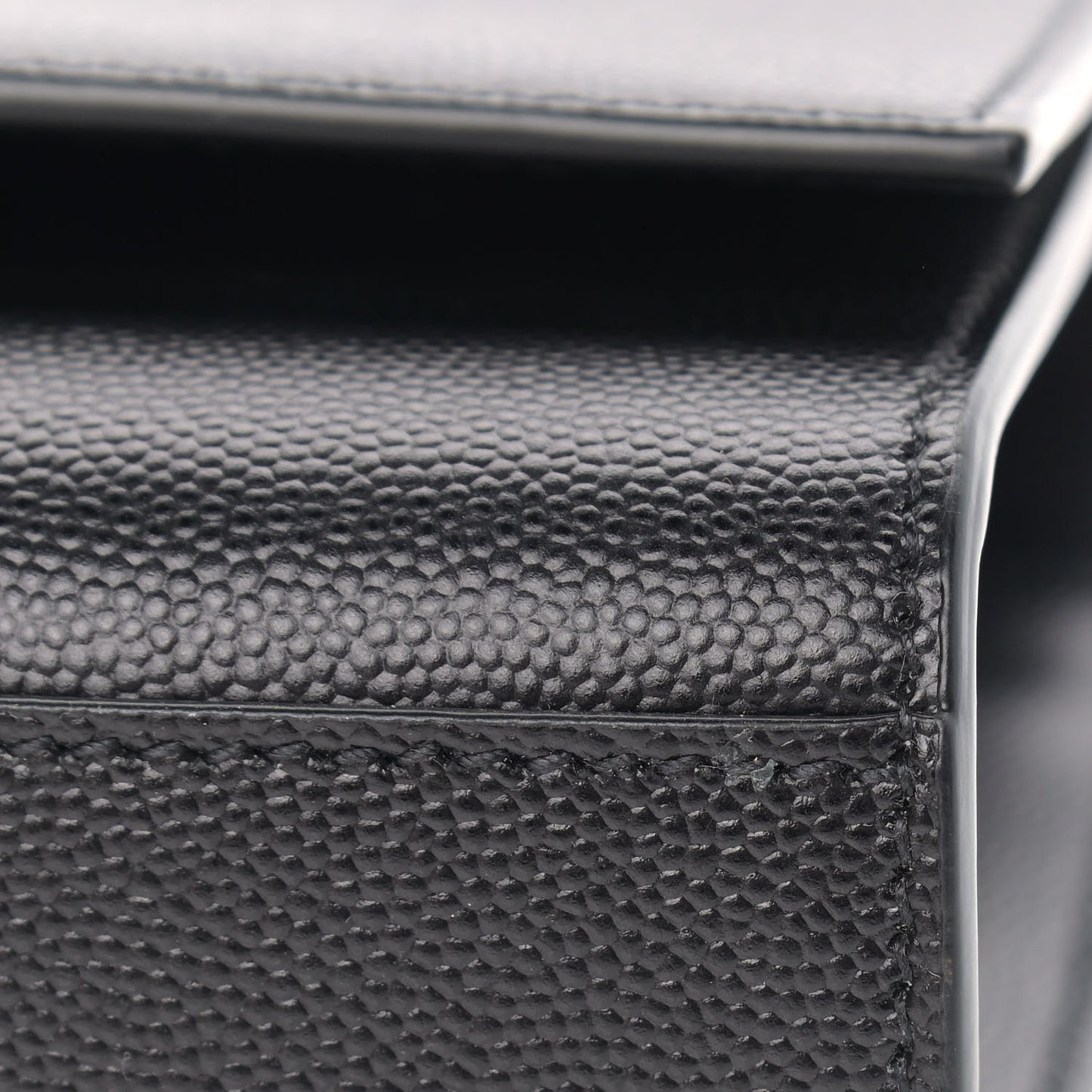 Grain De Poudre Medium Classic Monogram Kate Satchel Black