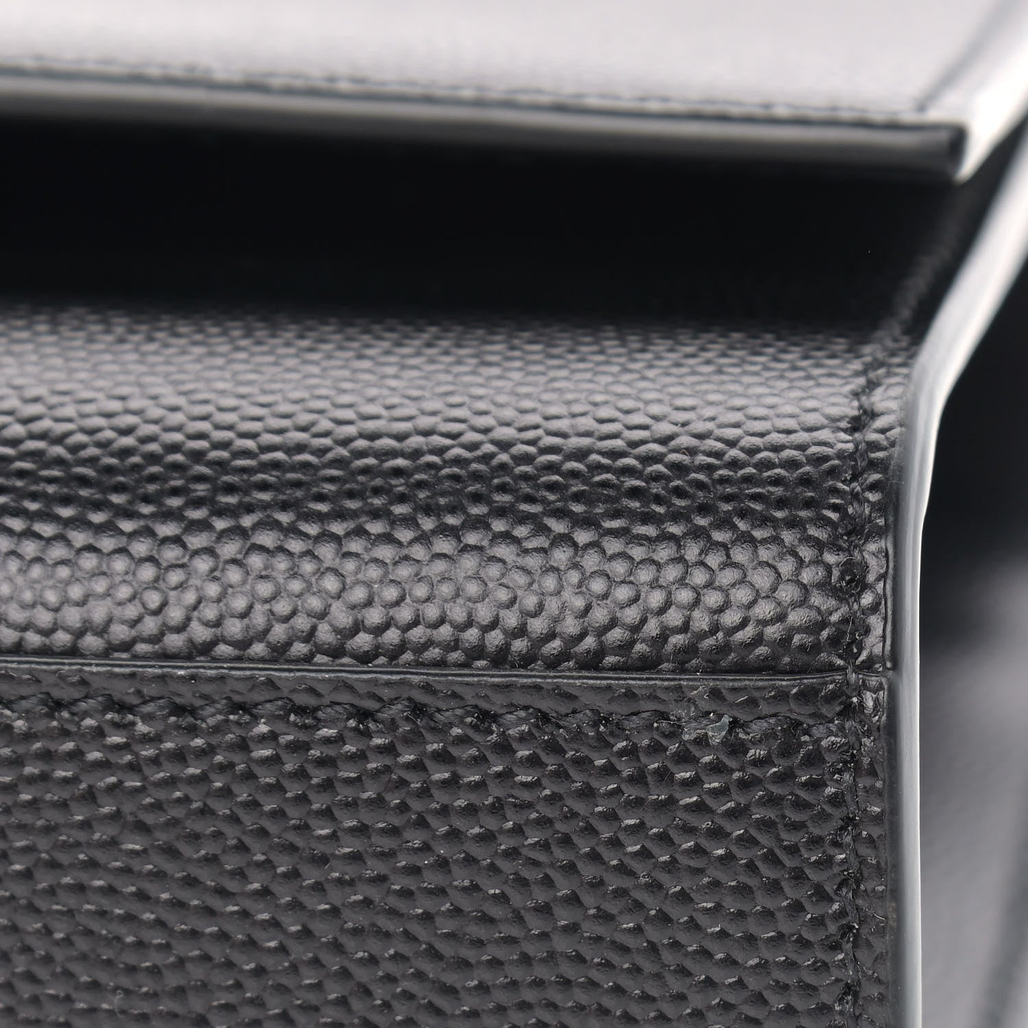 Saint Laurent Grain De Poudre Medium Classic Monogram Kate Satchel Black 7 of 10