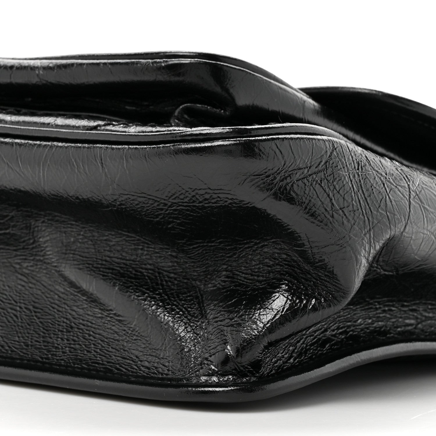 Saint Laurent Crinkled Calfskin Matelasse Monogram Medium Niki Chain Satchel Black 9 of 10