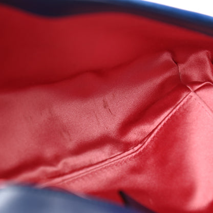 Gucci Velvet Matelasse Mini GG Marmont Shoulder Bag Cobalt Blue 11 of 13