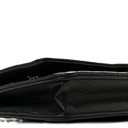 Chanel Caviar Quilted Wallet On Chain WOC Black 10 of 12