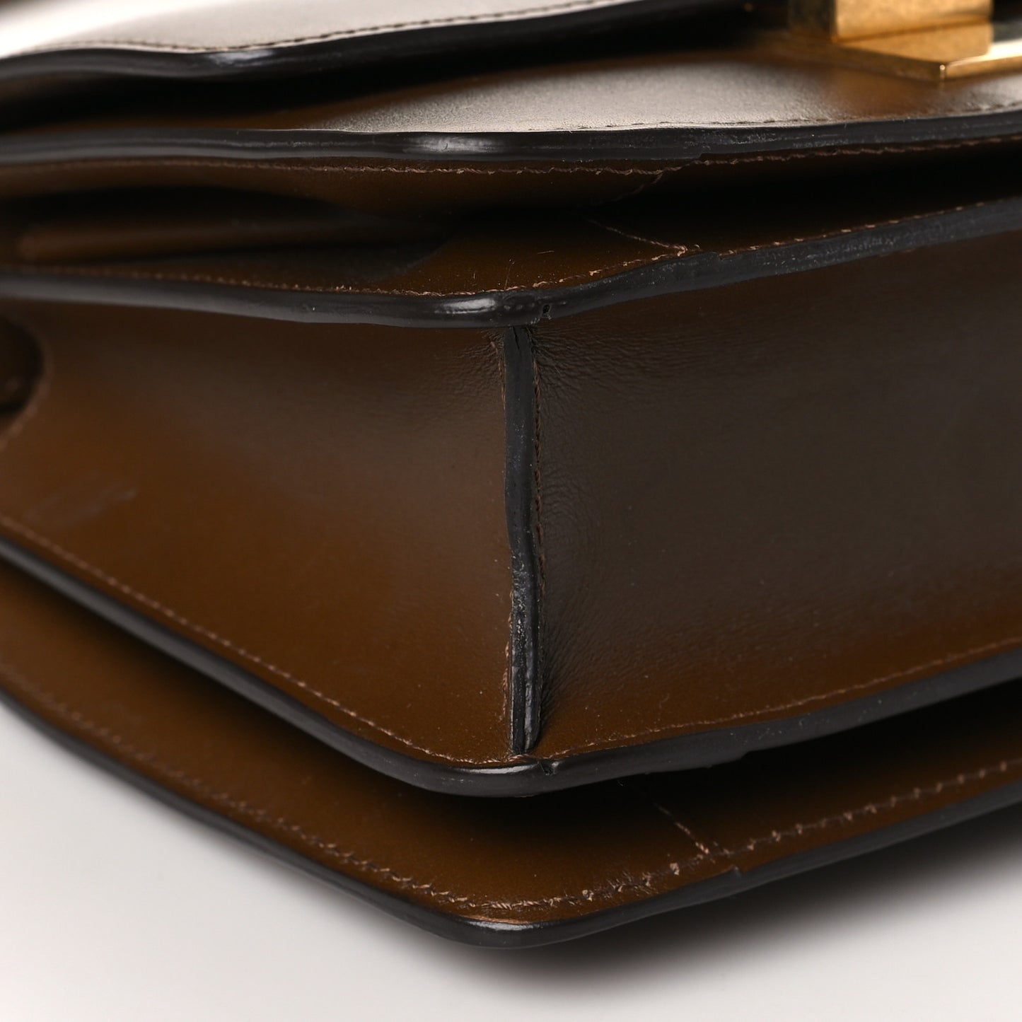 Smooth Calfskin Small Classic Box Flap Bag Camel