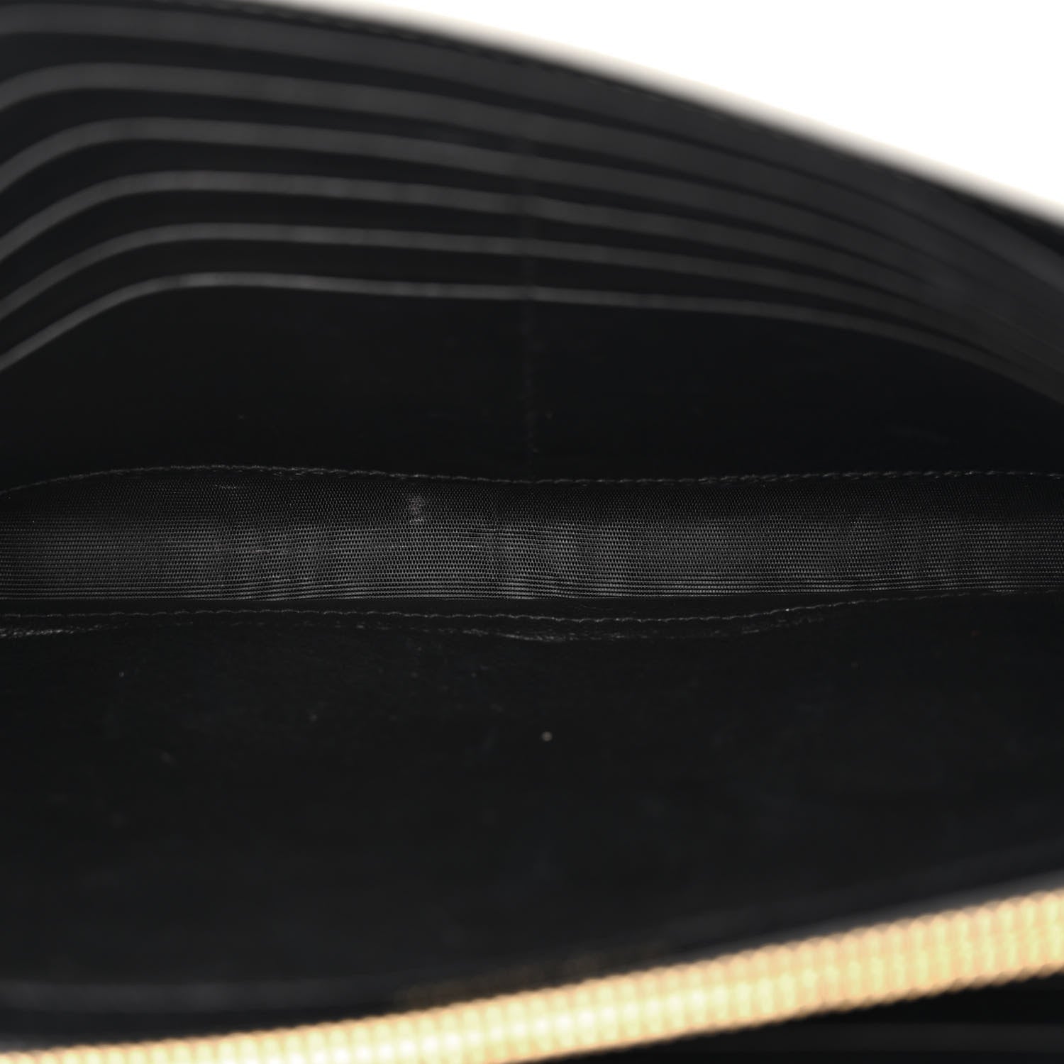 Saint Laurent Metallic Calfskin Monogram Chain Wallet Platine 5 of 16