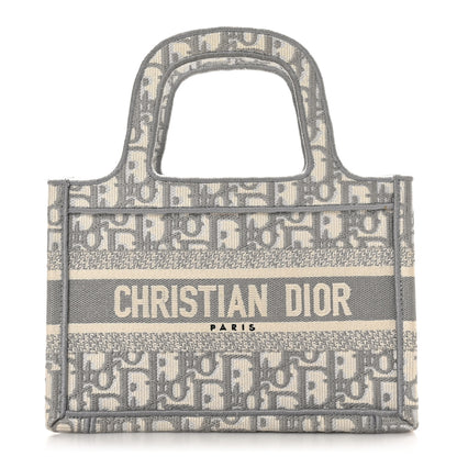Christian Dior Oblique Mini Book Tote Grey Multicolor 1 of 11