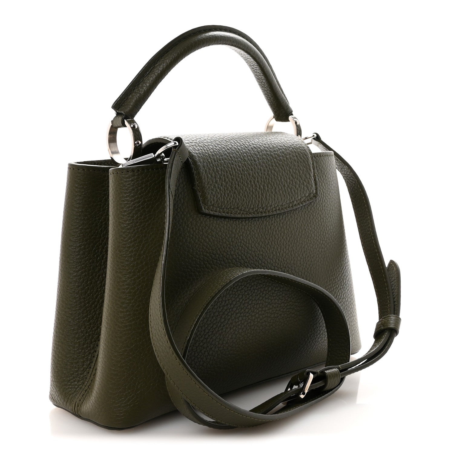 Louis Vuitton Taurillon Capucines BB Khaki 3 of 9