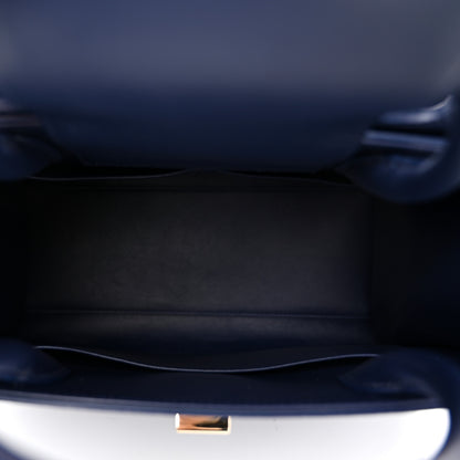 Christian Dior Bullcalf Diorever Flap Navy 5 of 9