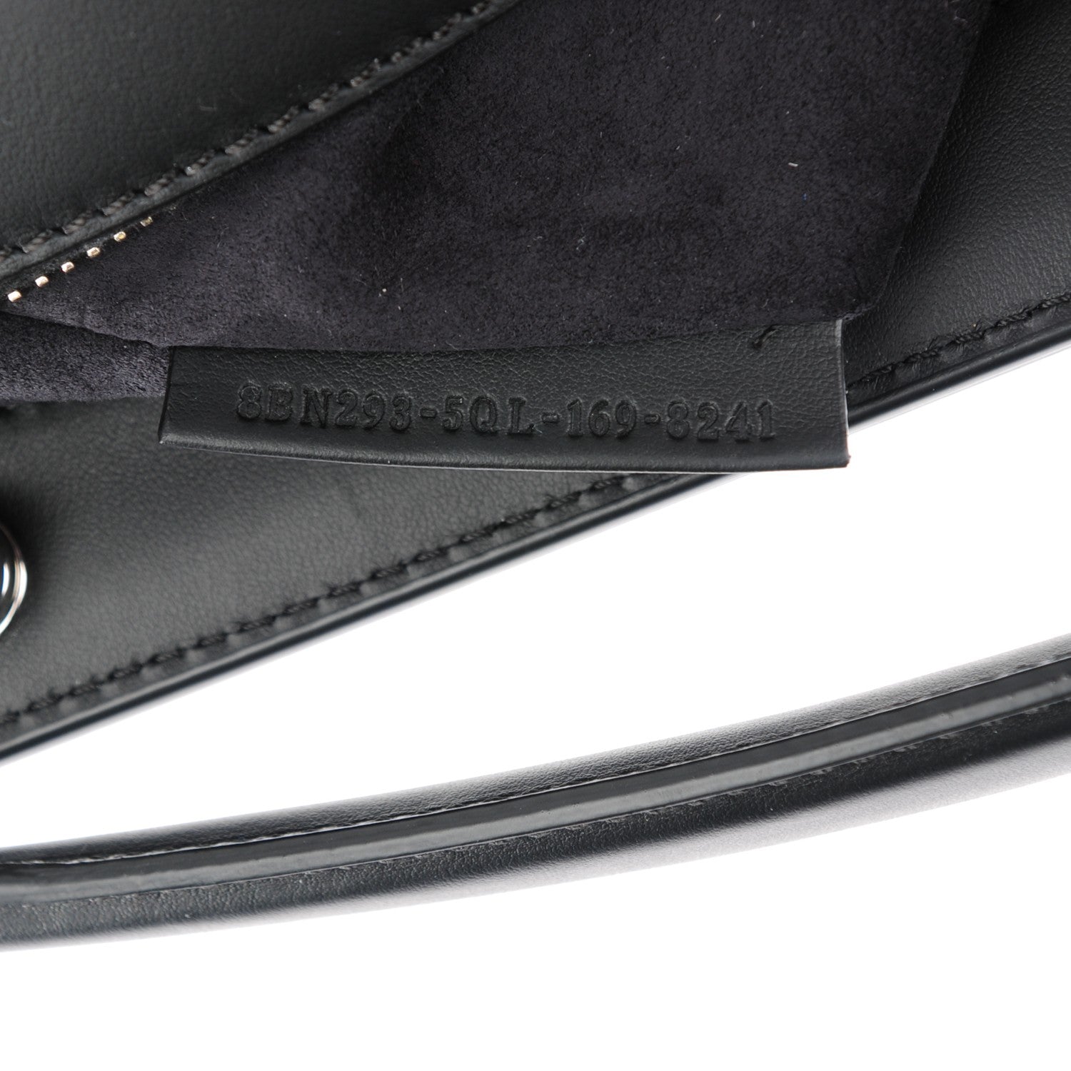 Fendi Vitello Baltico Dolce DotCom Satchel Black Blue Royal 7 of 8