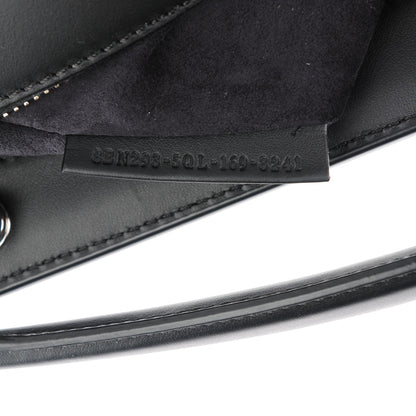 Fendi Vitello Baltico Dolce DotCom Satchel Black Blue Royal 7 of 8