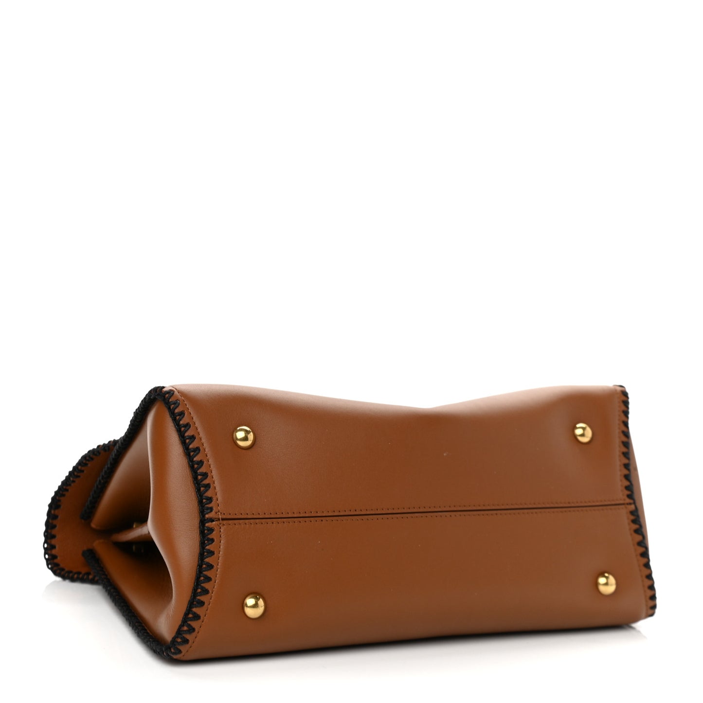 Calfskin Stitched Medium Margot Top Handle Satchel New Vicuna
