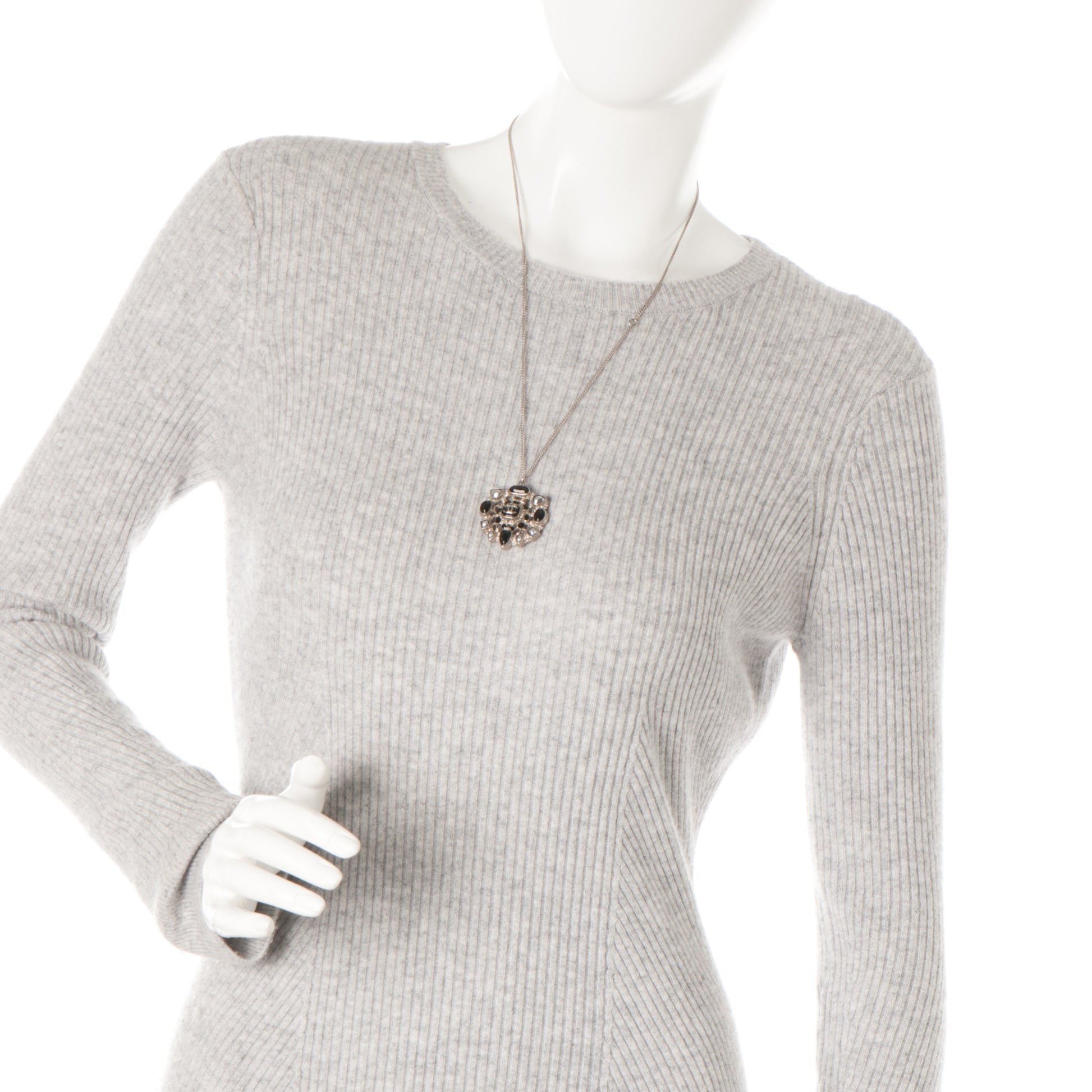 Chanel Enamel CC Pendant Necklace Black 2 of 4