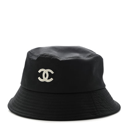 Chanel Canvas CC Bucket Hat M Black 1 of 9
