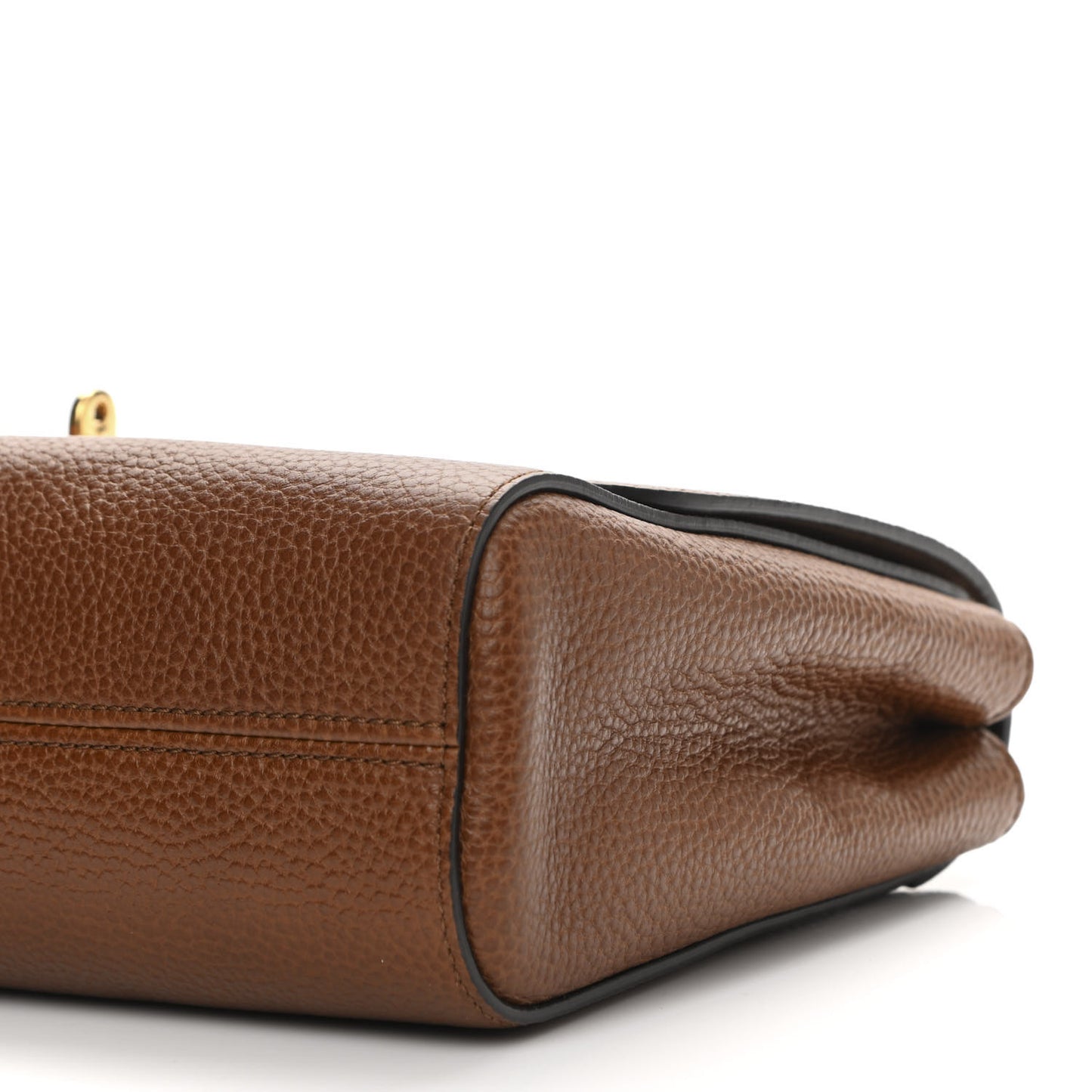 Small Classic Grain Calfskin Medium Lily Flap Oak