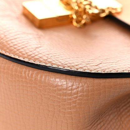 Chloe Grained Calfskin Lambskin Medium Bi-Color Drew Shoulder Bag Wet Sand Sunflower 8 of 15