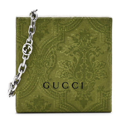 Gucci Sterling Silver Narrow Interlocking G Link Bracelet 6 of 6