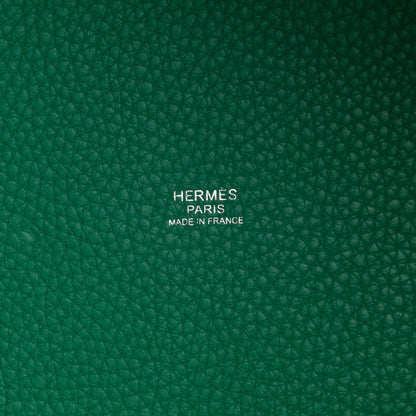Hermes Taurillon Clemence Picotin Lock 22 MM Vert Vertigo 6 of 10